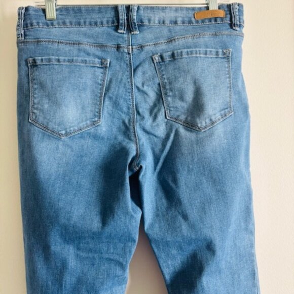 Royalty For Me Anklet Mid Rise Women's Blue Jeans Size 12 - Picture 4 of 8